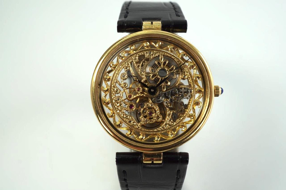 Patek Philippe Squelette Ref. 3883 Rare Skeletonized 18k Yellow Gold c. 1980’s