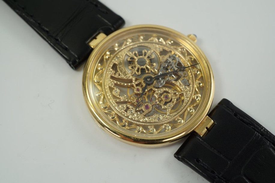 Patek Philippe Squelette Ref. 3883 Rare Skeletonized 18k Yellow Gold c. 1980’s