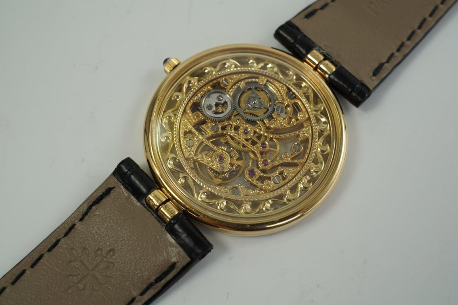 Patek Philippe Squelette Ref. 3883 Rare Skeletonized 18k Yellow Gold c. 1980’s