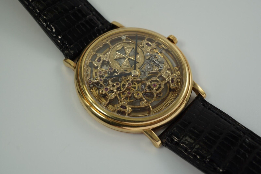 Vacheron Constantin 43038 Skeletonized 18k Yellow Gold 1980s