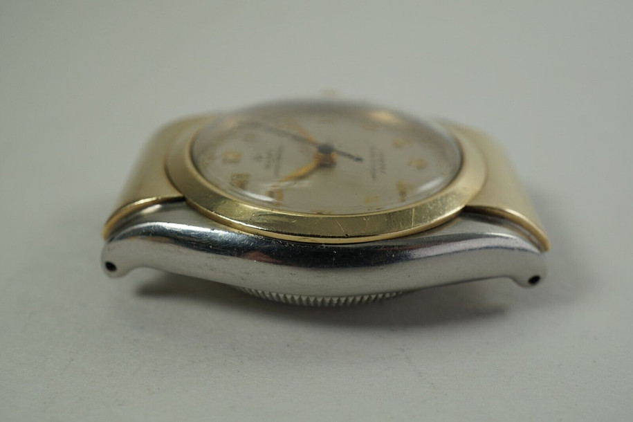 ROLEX 3065 HOODED BUBBLEBACK YELLOW GOLD & STEEL EXCELLENT CONDITION c.1949-50