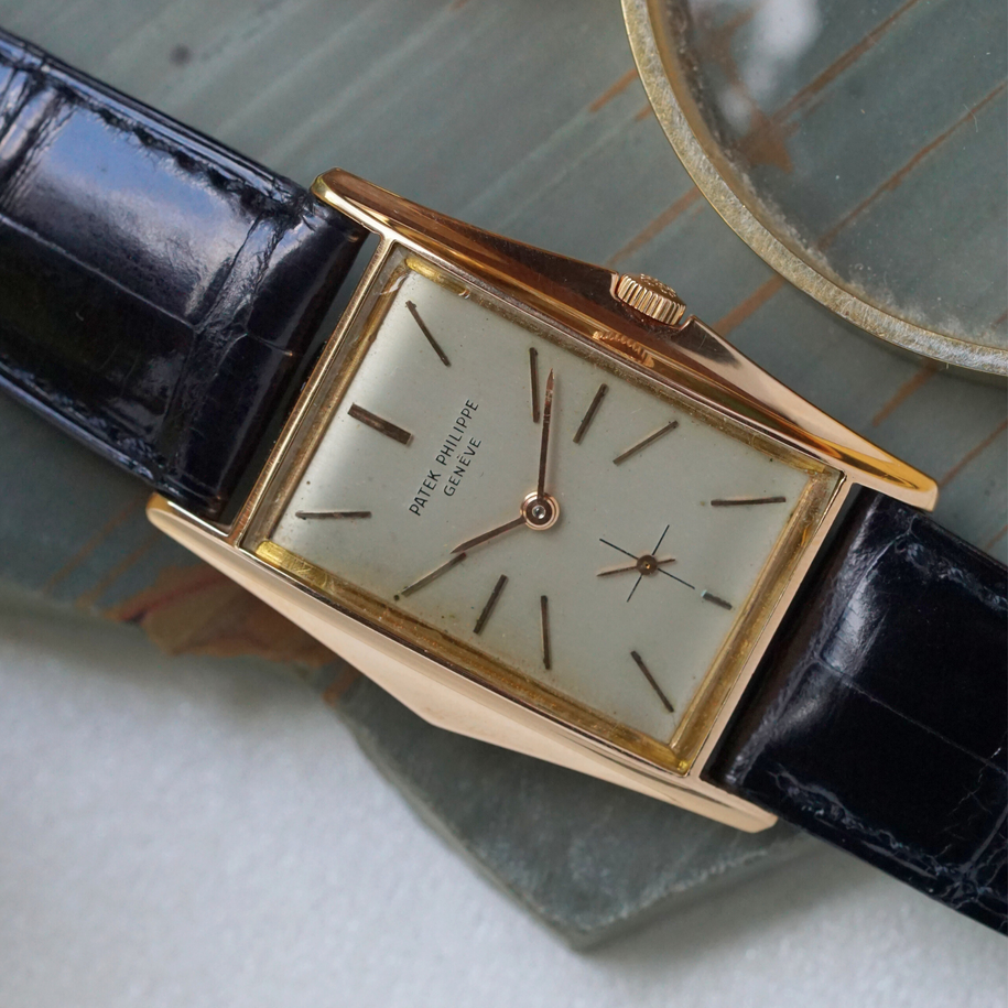 Patek Philippe Rare 'Manta Ray' Ref. 2554 Archive 18k Rose Gold 1958