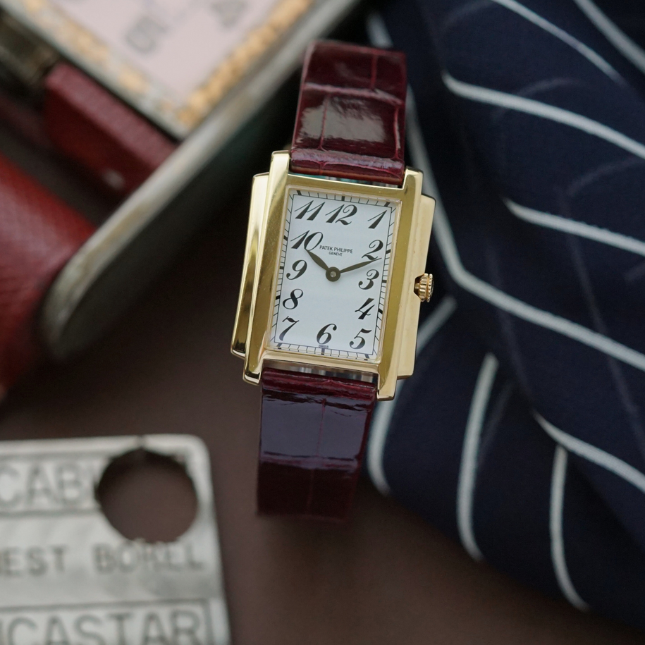 Fabsuisse watch
Fabsuisse vintage 
Patek gondolo
Patek gondolo 4824J 
Patek 18k gold women’s 
Patek gondolo yellow gold watch
Patek gondolo 
Patek mini watch