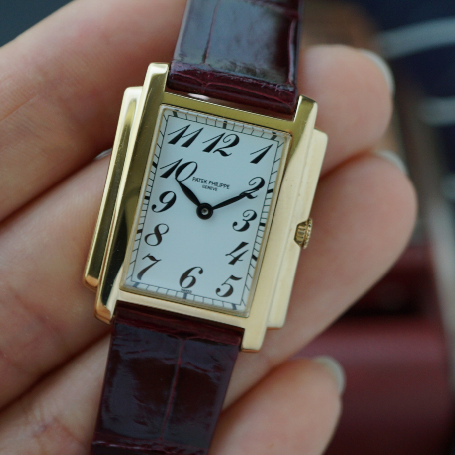Fabsuisse watch
Fabsuisse vintage 
Patek gondolo
Patek gondolo 4824J 
Patek 18k gold women’s 
Patek gondolo yellow gold watch
Patek gondolo 
Patek mini watch