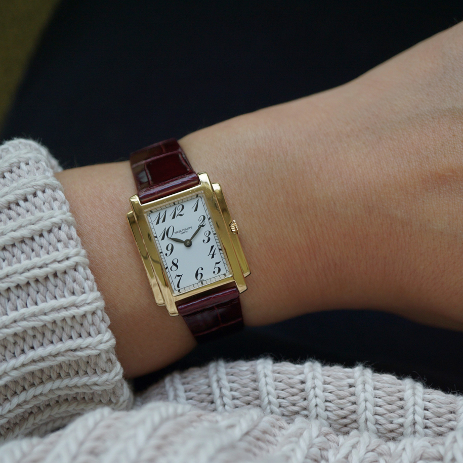 Fabsuisse watch
Fabsuisse vintage 
Patek gondolo
Patek gondolo 4824J 
Patek 18k gold women’s 
Patek gondolo yellow gold watch
Patek gondolo 
Patek mini watch
