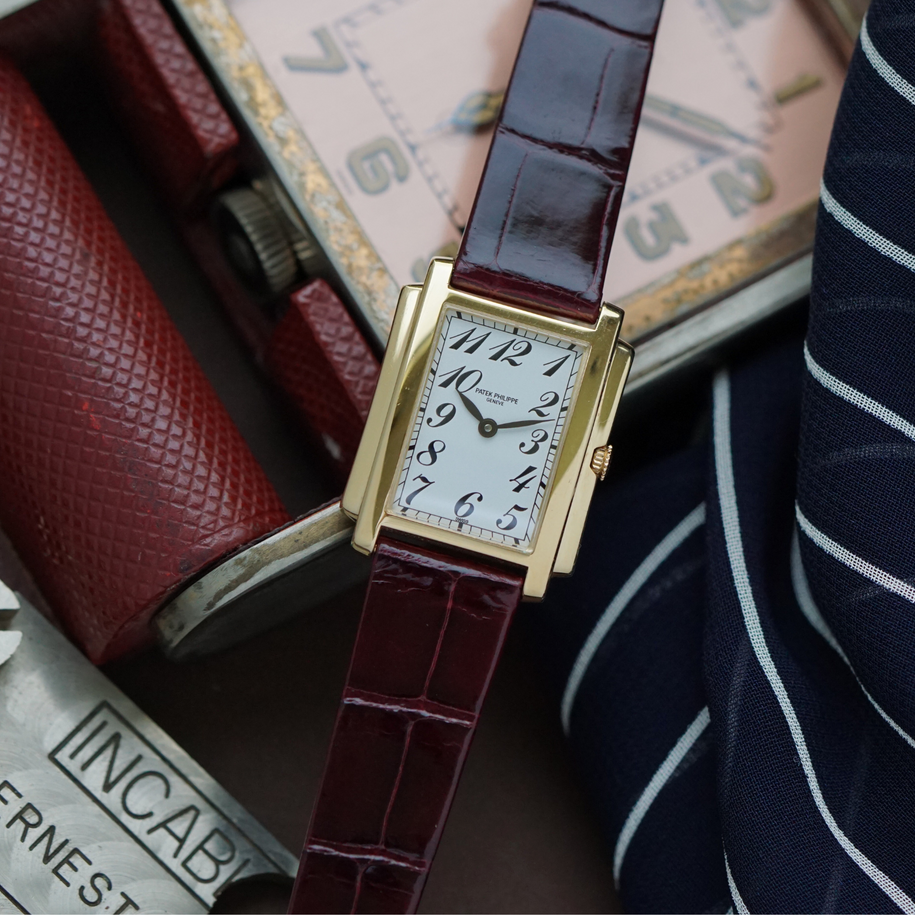 Fabsuisse watch
Fabsuisse vintage 
Patek gondolo
Patek gondolo 4824J 
Patek 18k gold women’s 
Patek gondolo yellow gold watch
Patek gondolo 
Patek mini watch