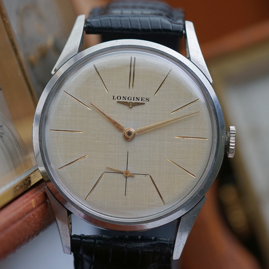 Fabsuisse watch
Fabsuisse vintage
Longines 7111-2 vintage
Vintage longines 7111-2
Vintage 1950s longines 
Vintage 1959 longines 
Vintage 1950 longines steel
Vintage linen dial longines
Vintage 1950 longines manual wind