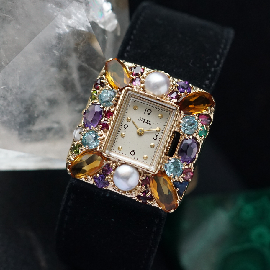 Fabsuisse watch
Fabsuisse vintage
Lucien Piccard tutti frutti watch
Lucien Piccard multigem watch
Lucien Piccard multistone watch
Lucien Piccard aquamarine
Lucien Piccard peridot
Lucien Piccard garnet
Lucien Piccard pearl 
Lucien Piccard amethyst
Lucien Piccard moonstone
Lucien Piccard sapphire