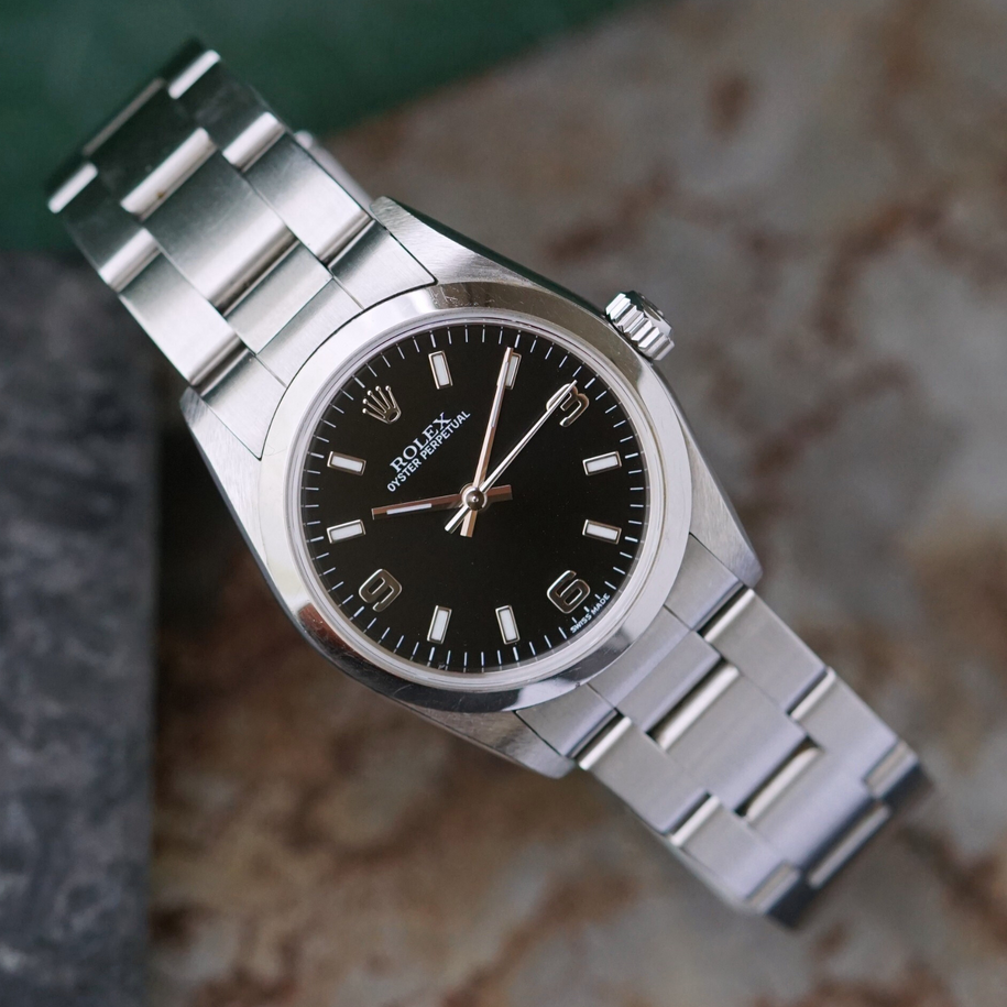 Fabsuisse watch
Fabsuisse vintage
Rolex 77080 oyster perpetual
Rolex explorer like dial
Rolex 31 77080
Rolex steel oyster perpetual 
Rolex oyster perpetual 31 
Rolex oyster perpetual 31 steel