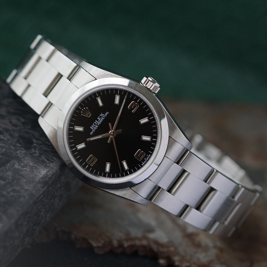 Fabsuisse watch
Fabsuisse vintage
Rolex 77080 oyster perpetual
Rolex explorer like dial
Rolex 31 77080
Rolex steel oyster perpetual 
Rolex oyster perpetual 31 
Rolex oyster perpetual 31 steel