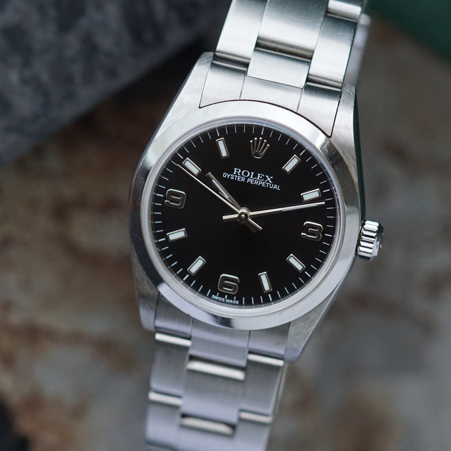 Fabsuisse watch
Fabsuisse vintage
Rolex 77080 oyster perpetual
Rolex explorer like dial
Rolex 31 77080
Rolex steel oyster perpetual 
Rolex oyster perpetual 31 
Rolex oyster perpetual 31 steel