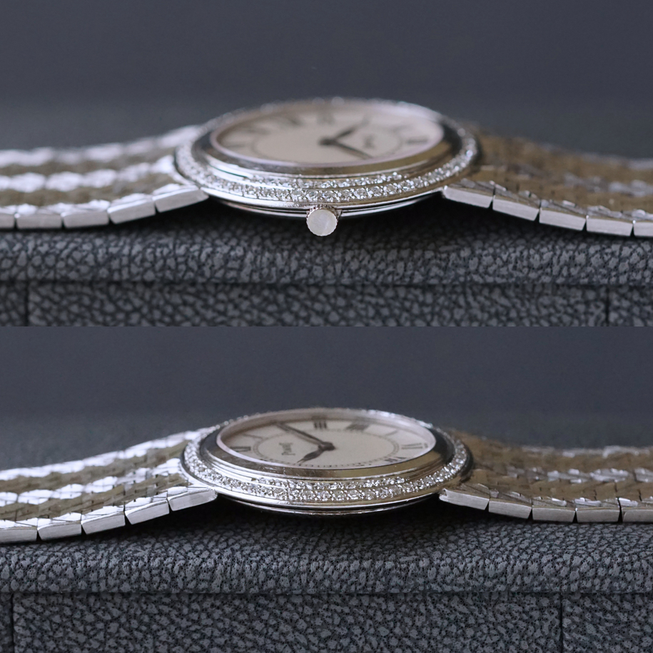 Piaget Vintage Diamond & 18k White Gold Bracelet 1970s