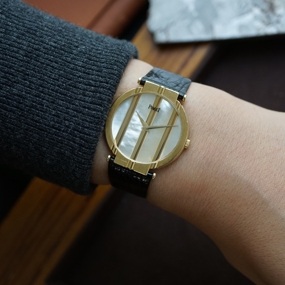 Piaget Polo Rare 8673 Mother of Pearl 18k Gold  1980s