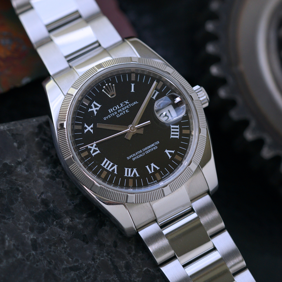 Fabsuisse watch
Fabsuisse vintage
Rolex date oyster perpetual
Rolex 115210 date 
Rolex Date Oyster steel
Rolex engine turned steel 
Rolex 2008 watch
Rolex date 2008