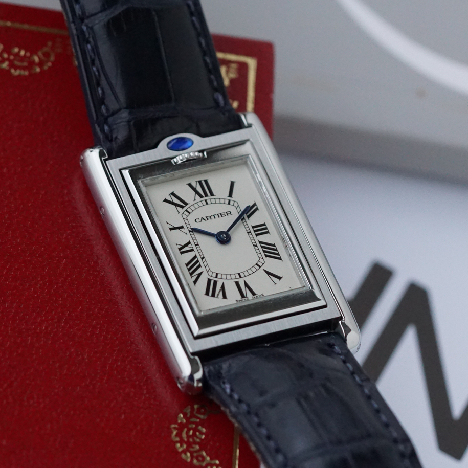 Fabsuisse watch
Fabsuisse vintage
Cartier tank basculante
Cartier basculante
Cartier Tank Basculante 2405 Steel Box Papers Books 2002