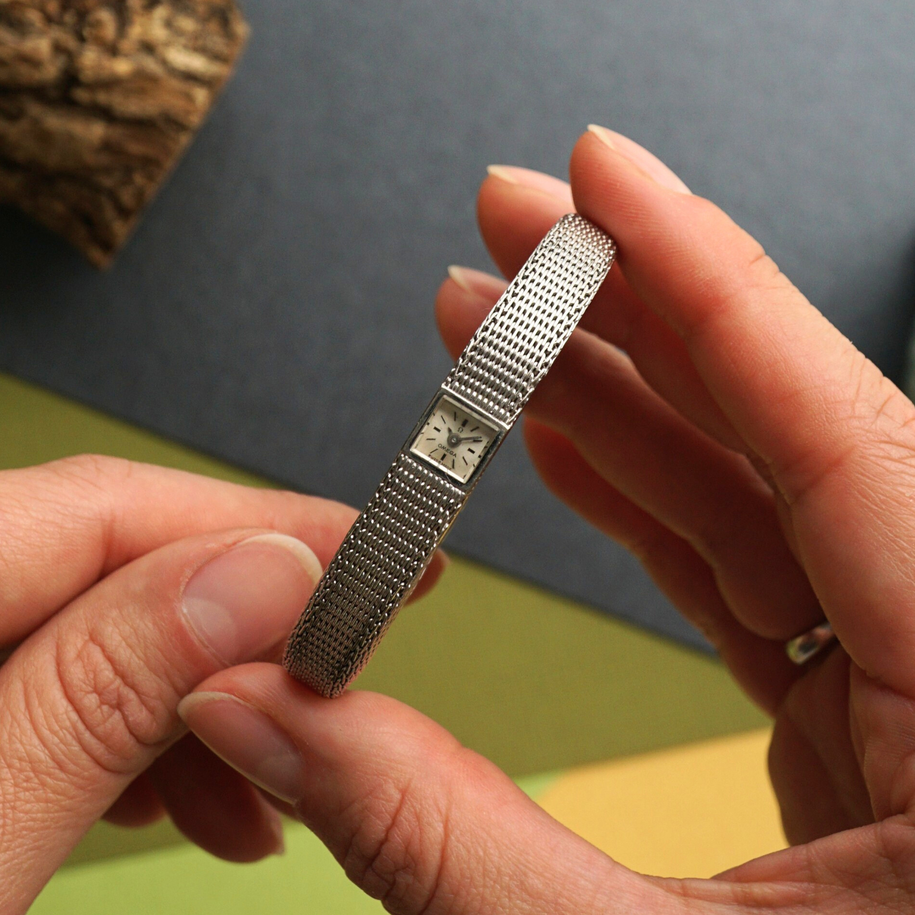 Fabsuisse vintage
Fabsuisse watch
Rare omega watch
Omega bracelet jewellery
Omega vintage white gold
Omega 8064
Omega 1960s watch