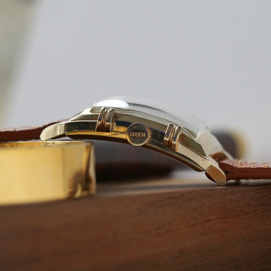 Gruen Vintage MLB All-Star Tank 14k Gold 1950s