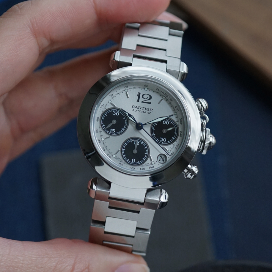 Cartier Pasha C Chronograph Steel