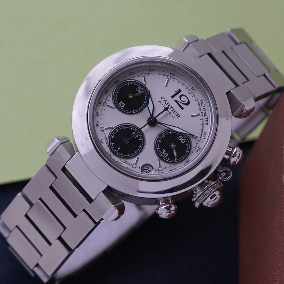 Cartier Pasha C Chronograph Steel