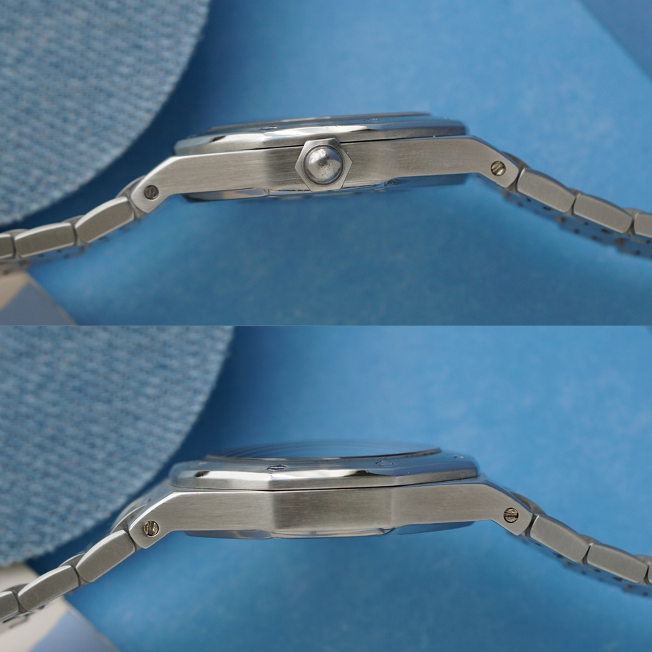 Audemars Piguet Royal Oak Ladies Blue Tapisserie Quartz  67600ST.OO.1210ST.02