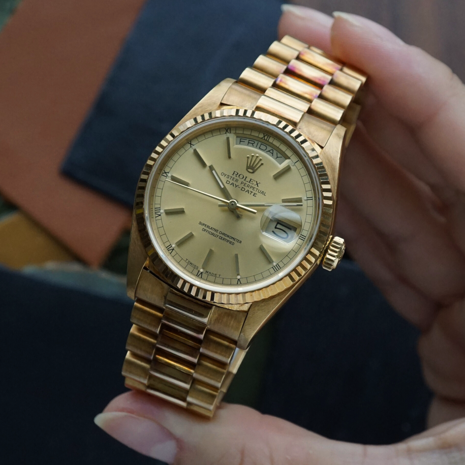 Rolex Day Date President 18038 Yellow Gold 1987