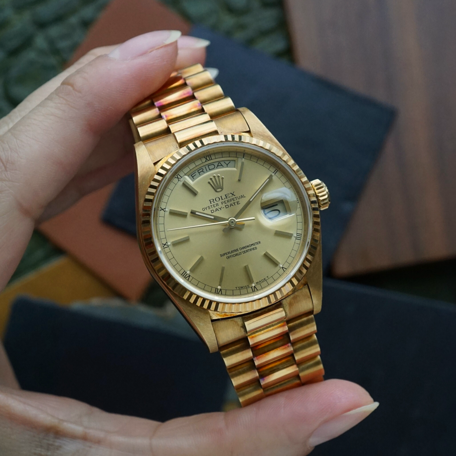 Rolex Day Date President 18038 Yellow Gold 1987