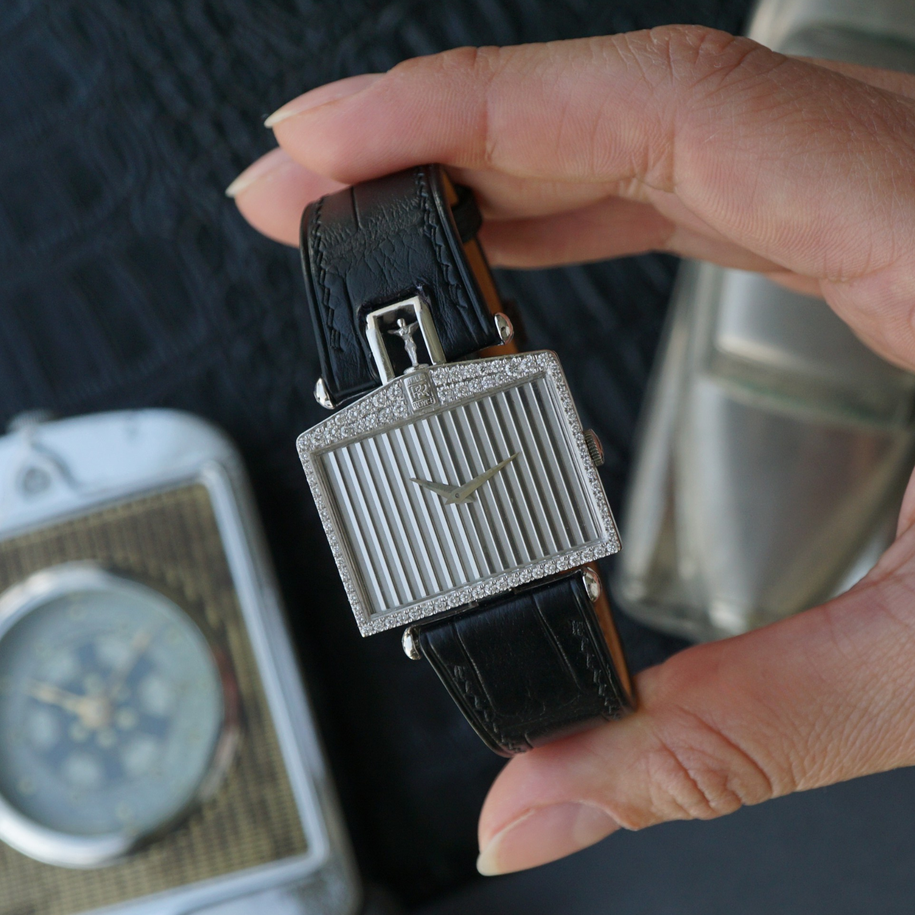 Corum Rolls Royce Diamond Ladies 18k White Gold 55595 1990s