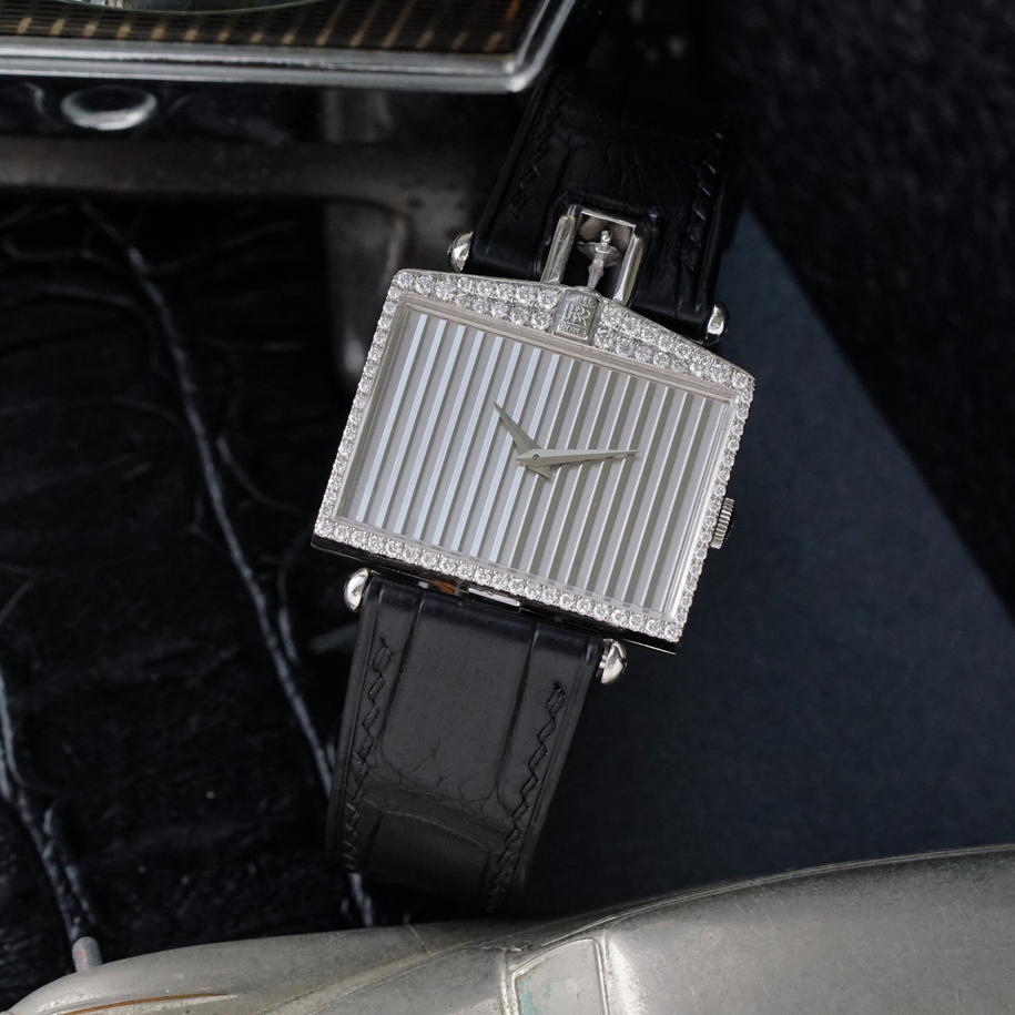 Corum Rolls Royce Diamond Ladies 18k White Gold 55595 1990s