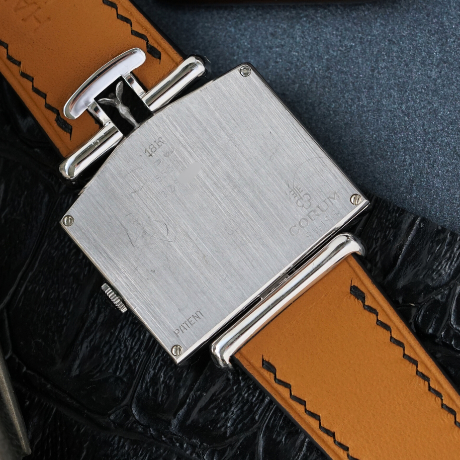 Corum Rolls Royce Diamond Ladies 18k White Gold 55595 1990s