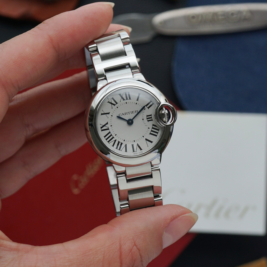 Cartier Ballon Bleu 28mm Steel Books Quartz 2016