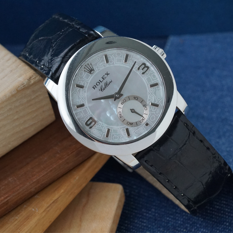 Rolex Cellini 5240 Platinum Mother of Pearl