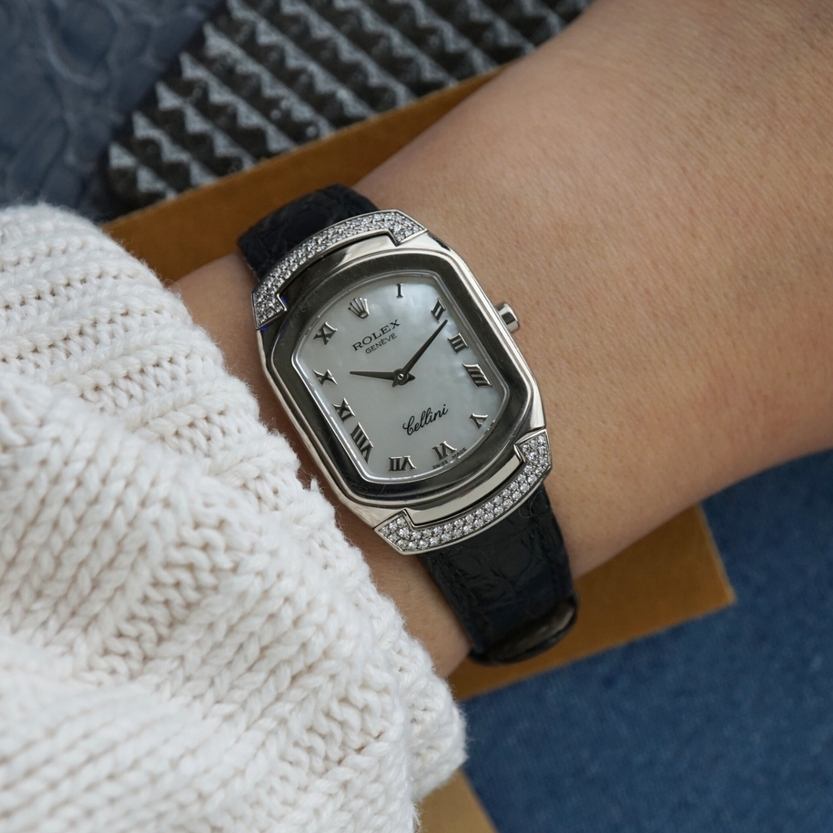Rolex Cellini 6692 White Gold Mother of Pearl Diamonds 2001