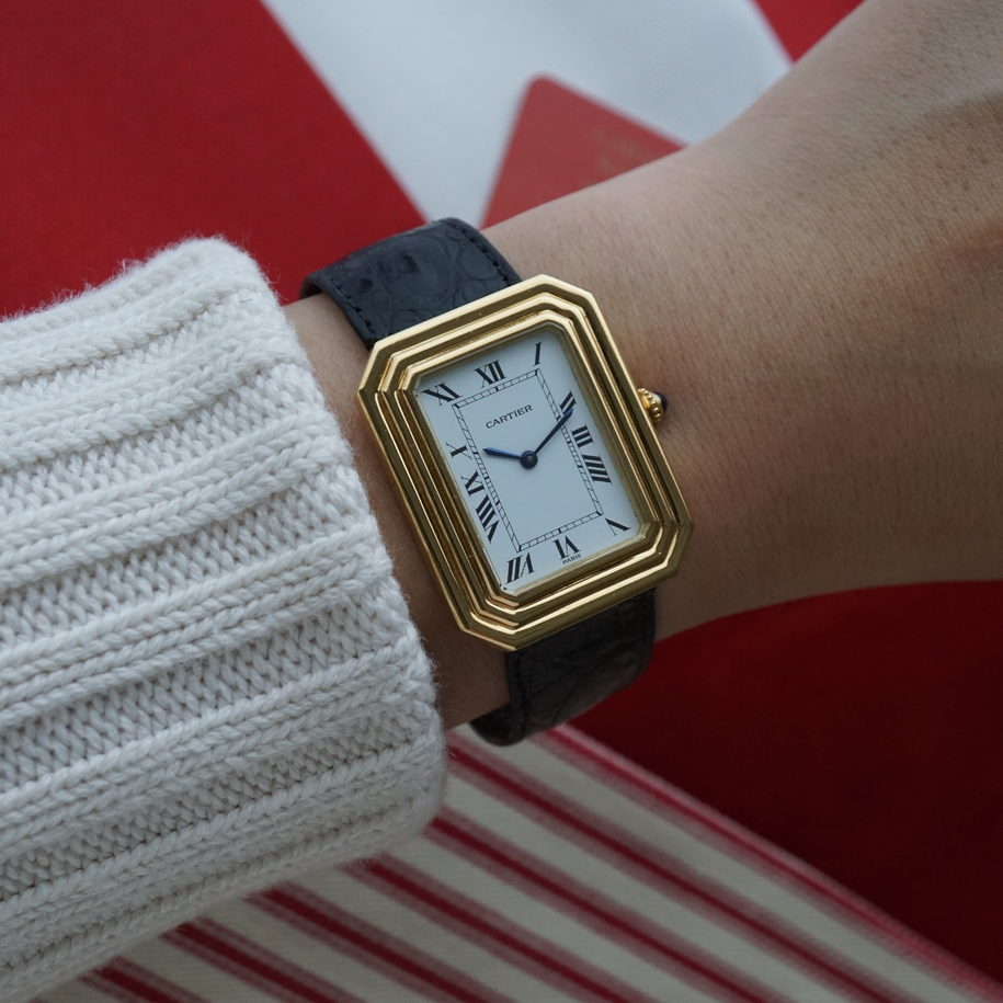 Cartier 1970s Paris Cristallor 18k Yellow Gold "Jumbo" (Ref. 78096) Box |Papers