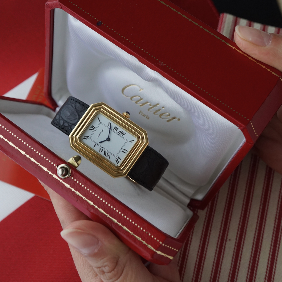 Cartier 1970s Paris Cristallor 18K YG "Jumbo" (Ref. 78096)