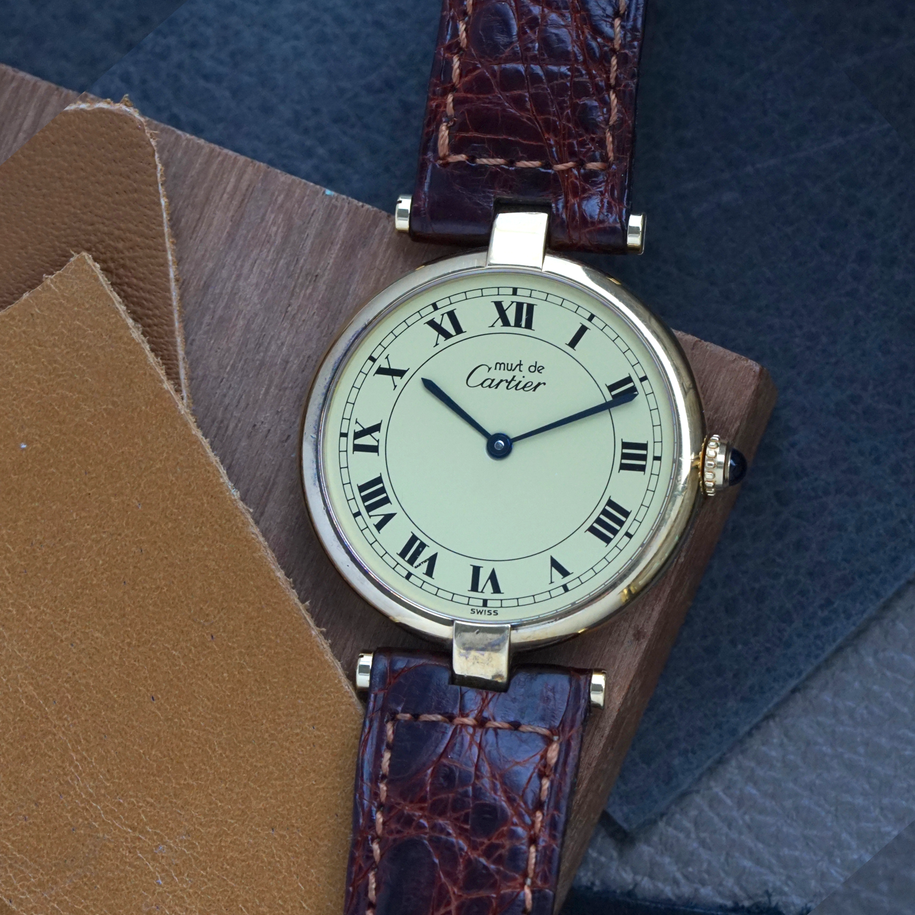 Cartier 1990s Vendome .925 Vermeil 30 mm 590003