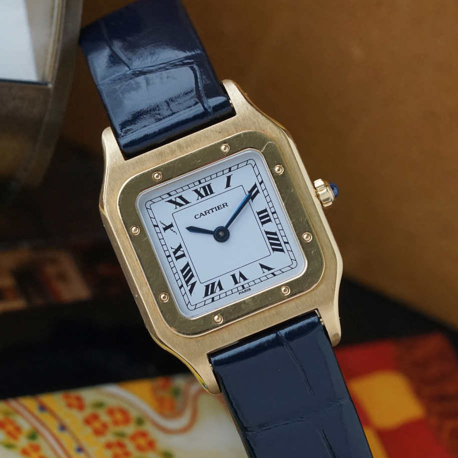 Cartier Santos Dumont Extra Plate Yellow Gold