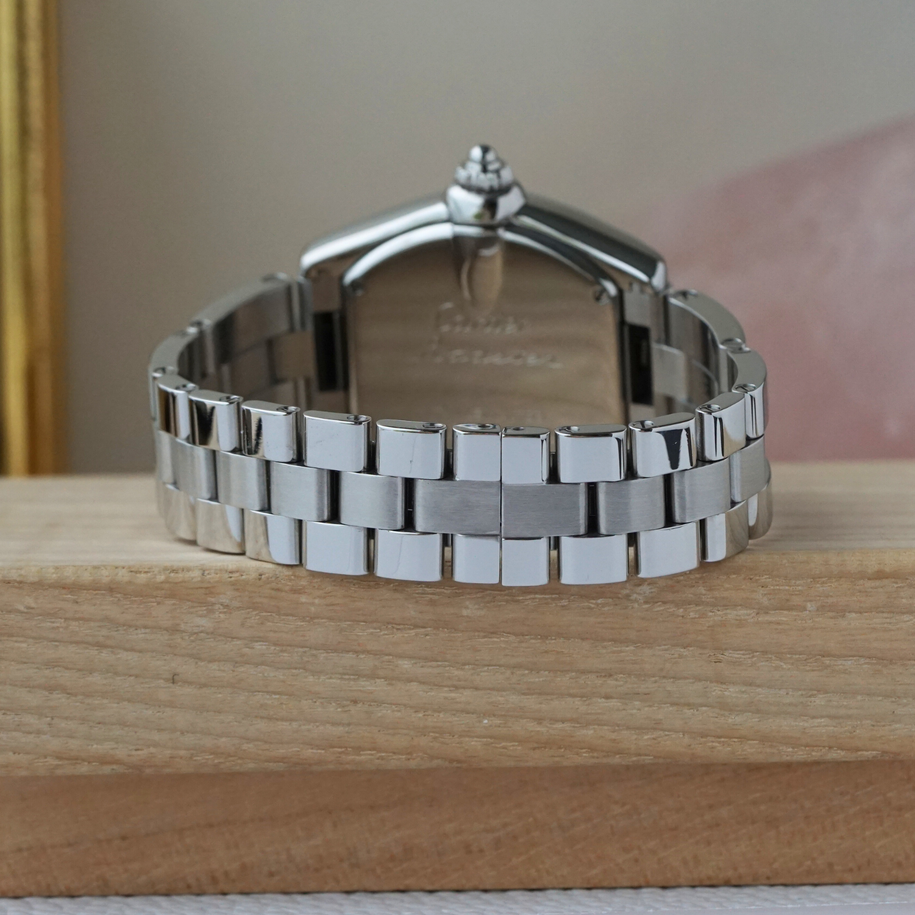 Cartier Roadster Ladies Mother of Pearl Steel W6206006 2000s