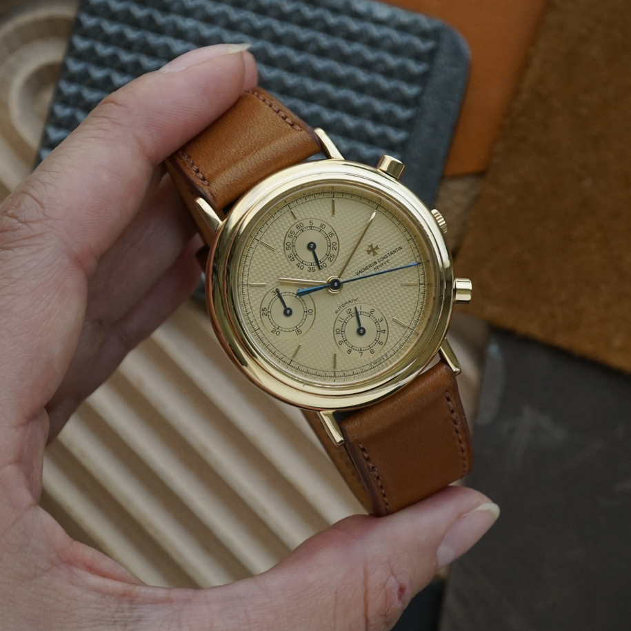 Vacheron Constantin 1990s Historiques Chronograph 47001 Yellow Gold