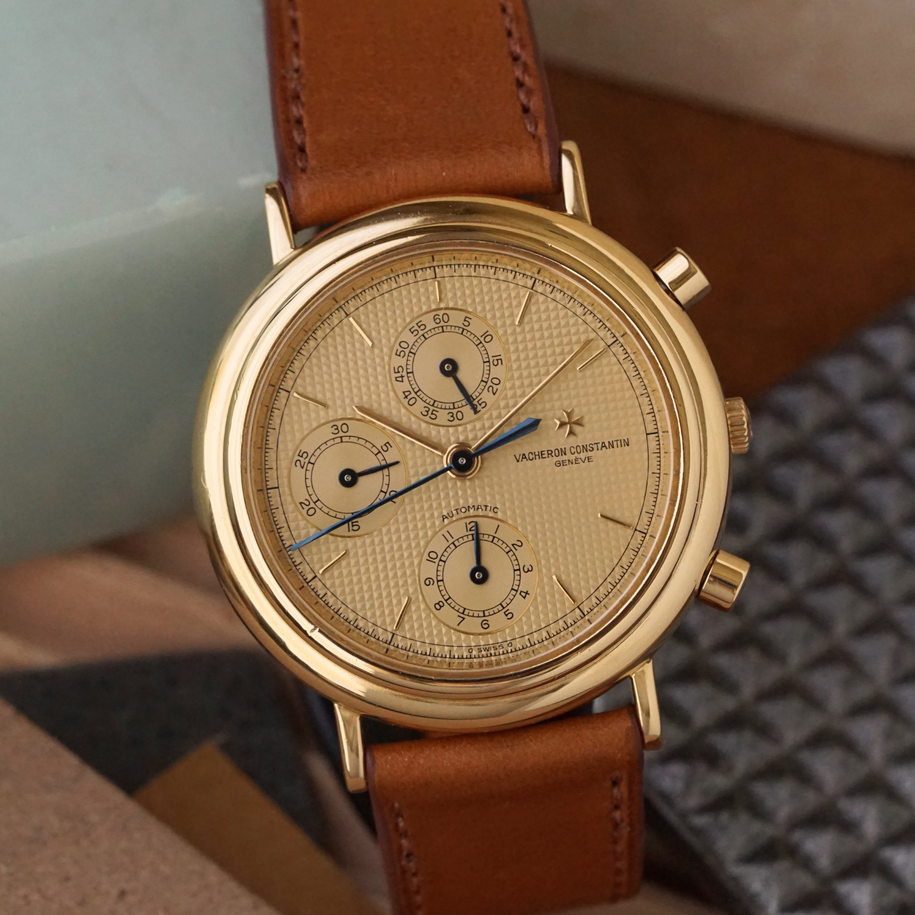 Vacheron Constantin 1990s Historiques Chronograph 47001 Yellow Gold