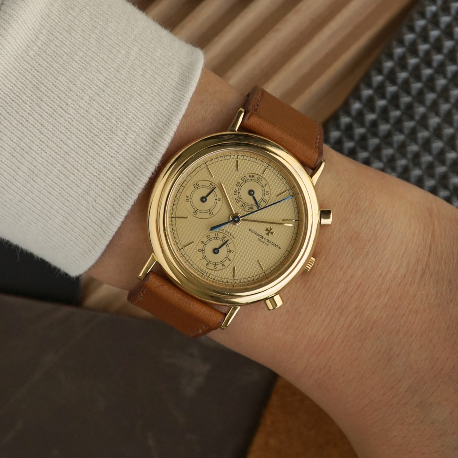 Vacheron Constantin 1990s Historiques Chronograph 47001 Yellow Gold