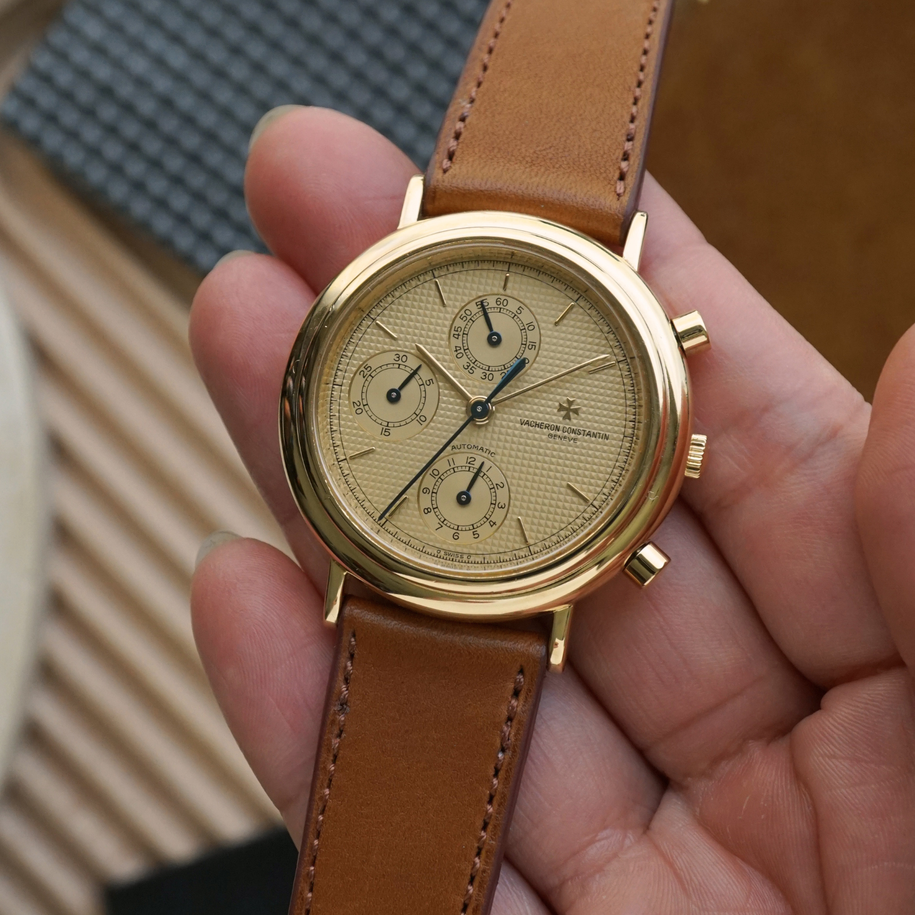 Vacheron Constantin 1990s Historiques Chronograph 47001 Yellow Gold