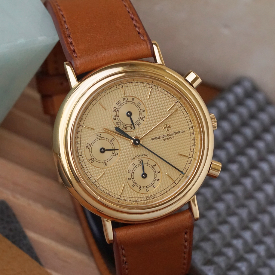 Vacheron Constantin 1990s Historiques Chronograph 47001 Yellow Gold