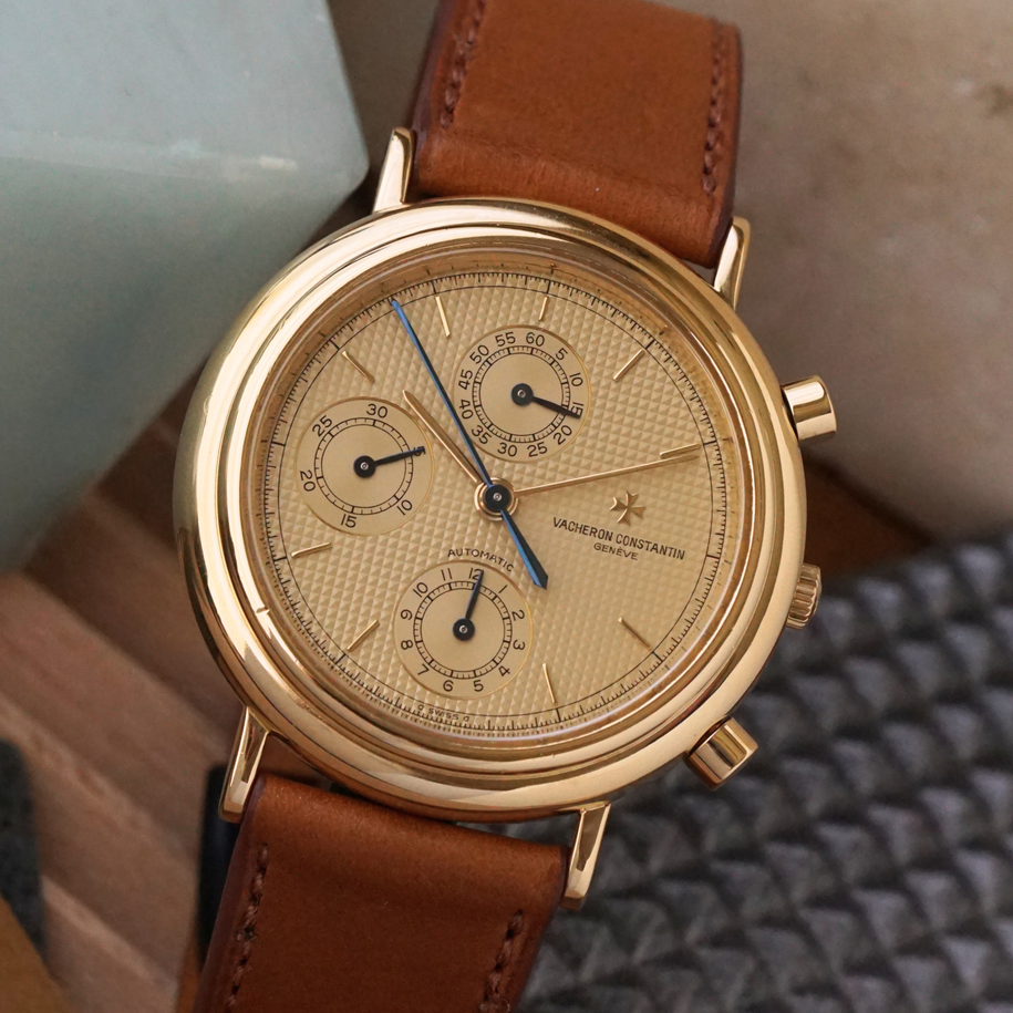 Vacheron Constantin 1990s Historiques Chronograph 47001 Yellow Gold