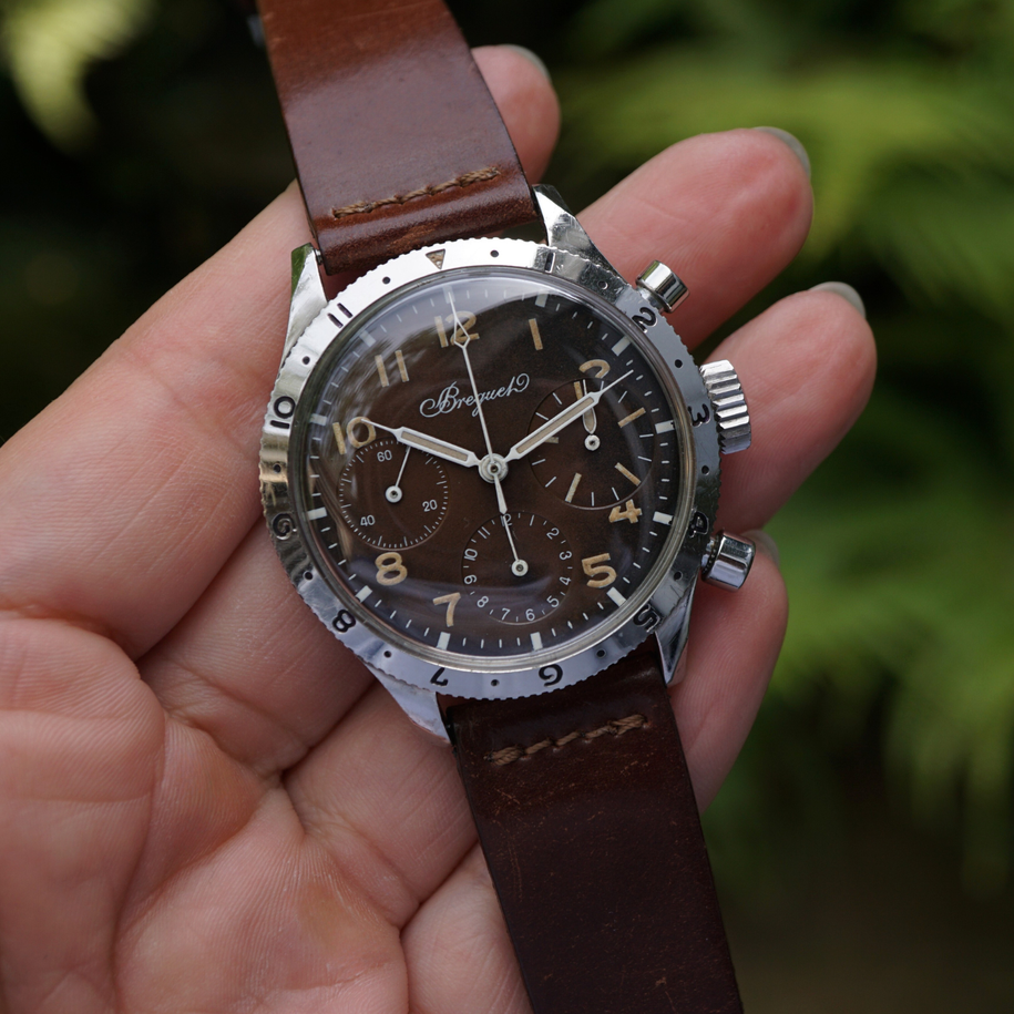 Breguet 1960s Type XX Chocolate Type 20 Steel