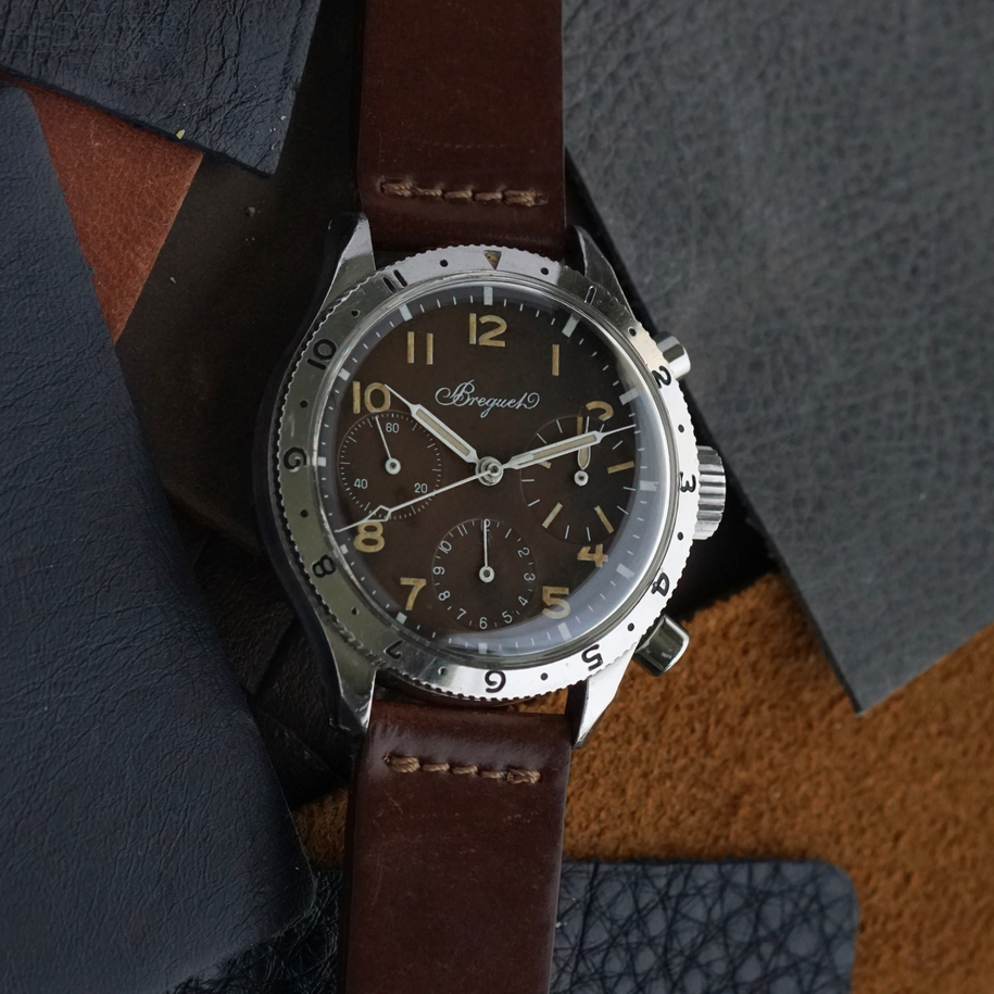 Breguet 1960s Type XX Chocolate Type 20 Steel