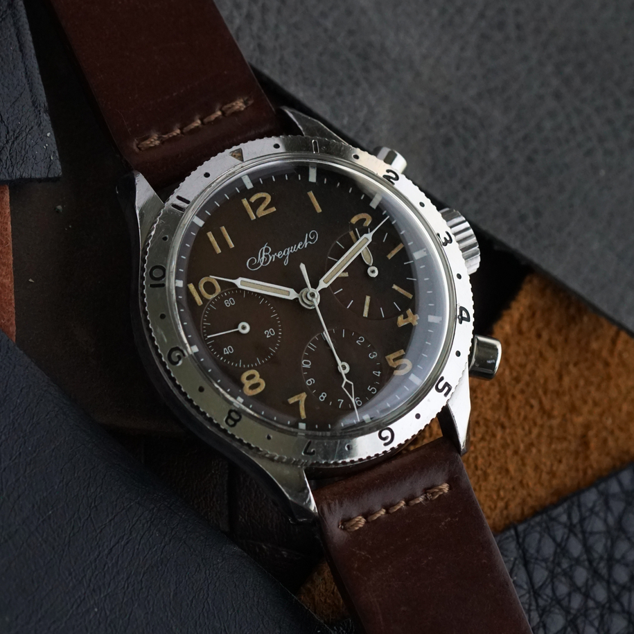 Breguet 1960s Type XX Chocolate Type 20 Steel