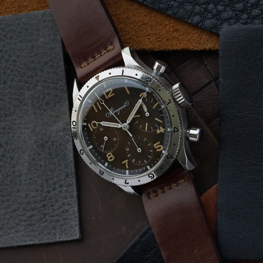 Breguet 1960s Type XX Chocolate Type 20 Steel