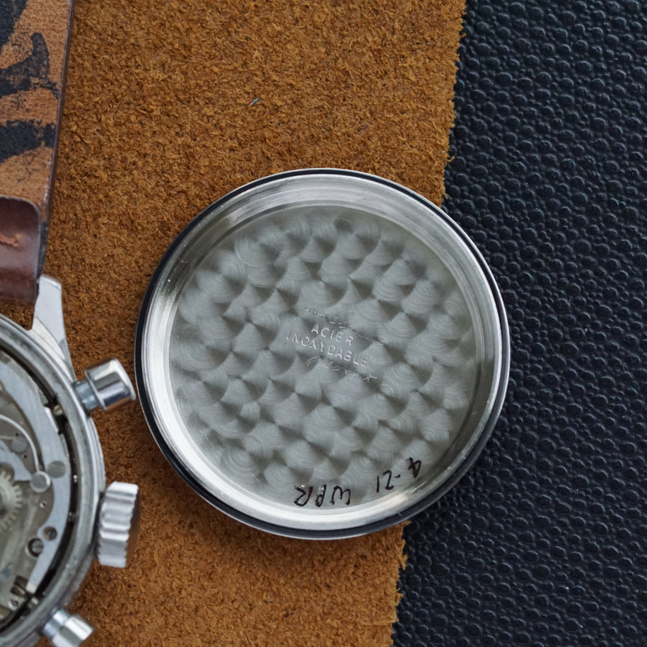 Vintage Breguet Type XX Big Eye Chronograph Flyback Stainless Steel, Circa 1960s