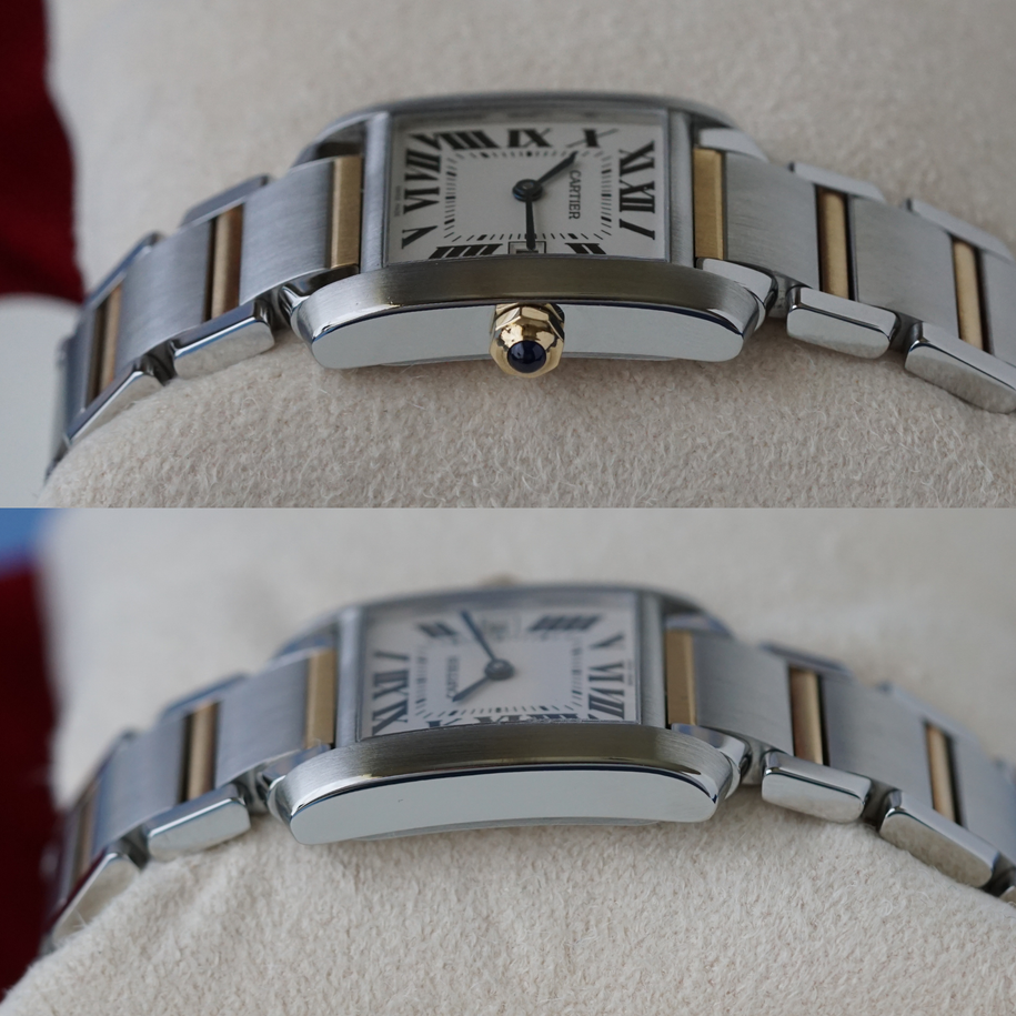 Cartier Tank Française Steel & Gold Medium