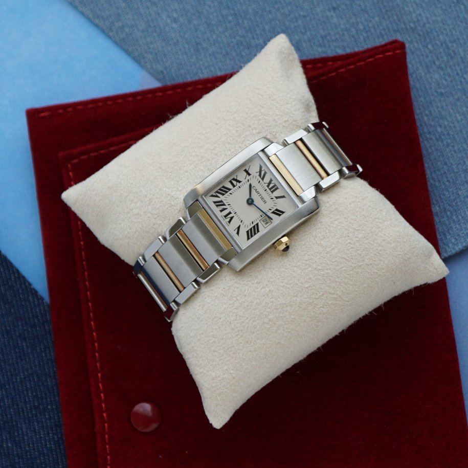 Cartier Tank Française Steel & Gold Medium